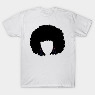 Bisexual Flag Afro T-Shirt